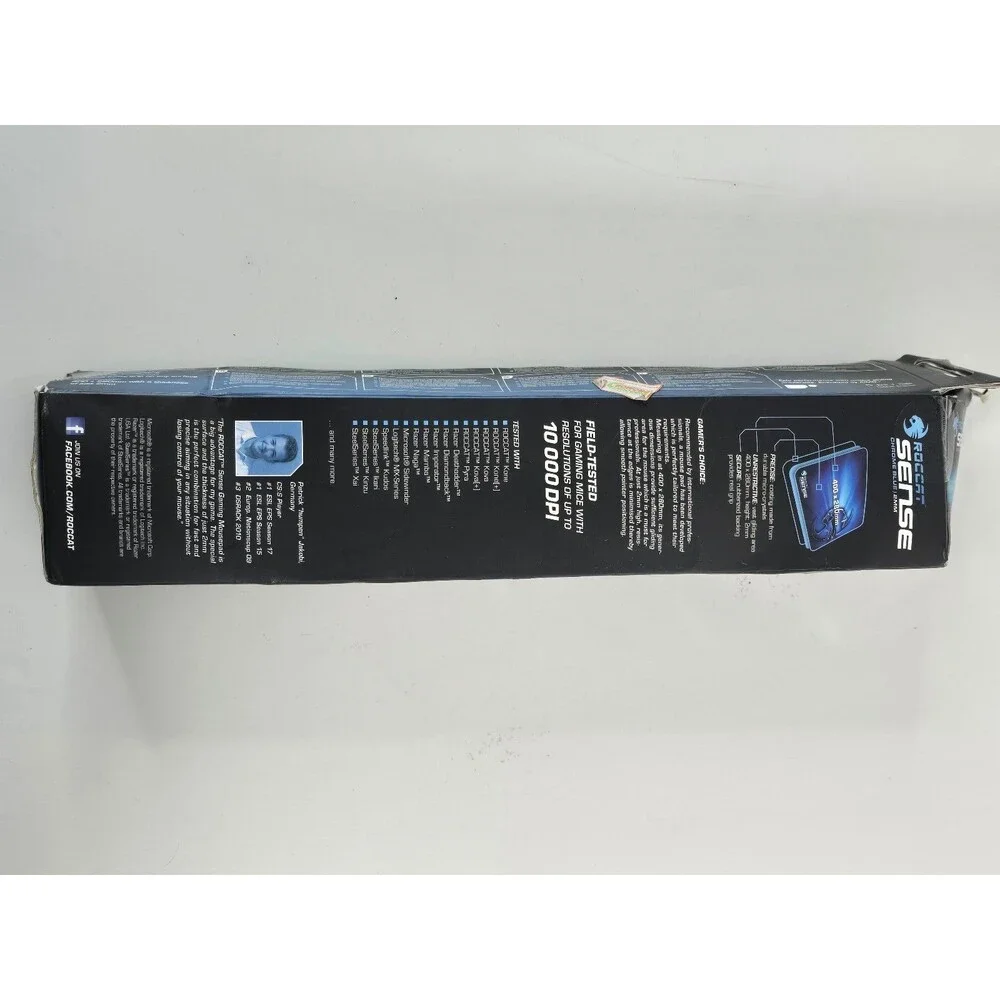 ROCCAT Sense Chrome Blue Gaming Mousepad 400x280mm